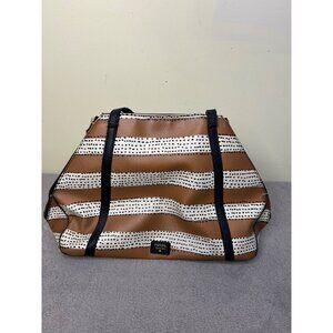 Fossil Rachel Striped Polka Dot Tote Bag